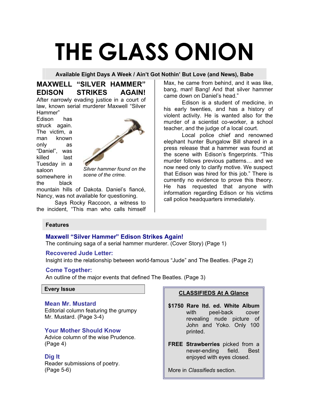 The Glass Onion