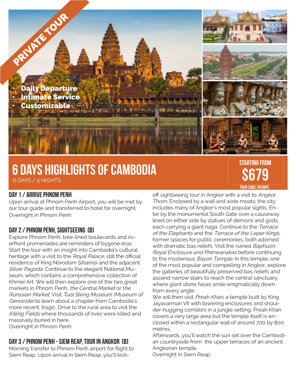 6 Days Highlights of Cambodia