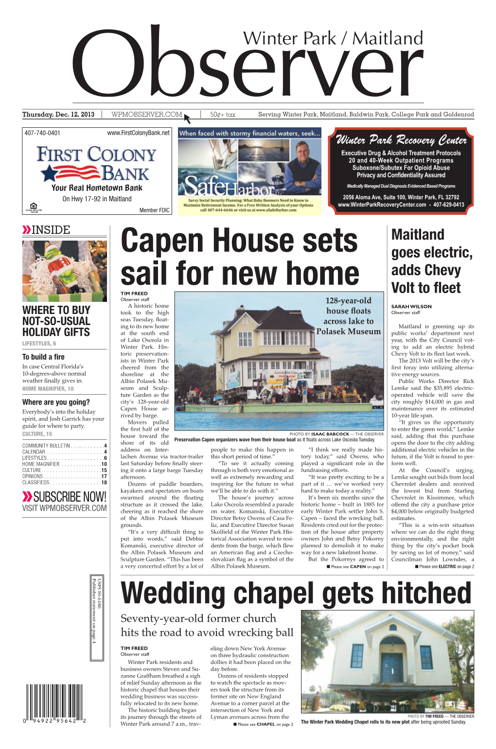 Capen House Sets Sail for New Home