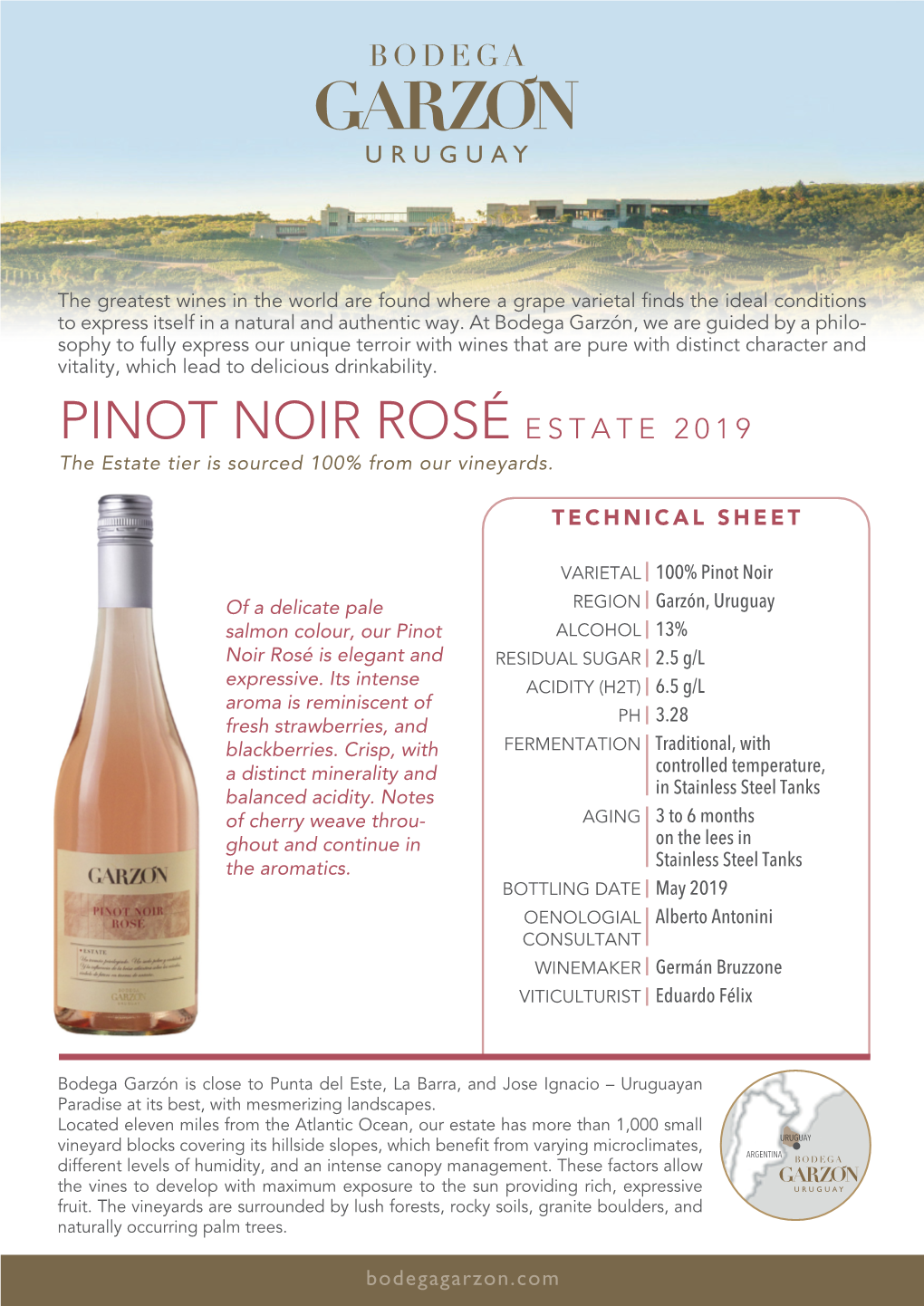 Technical Sheet Pinot Noir Rosé