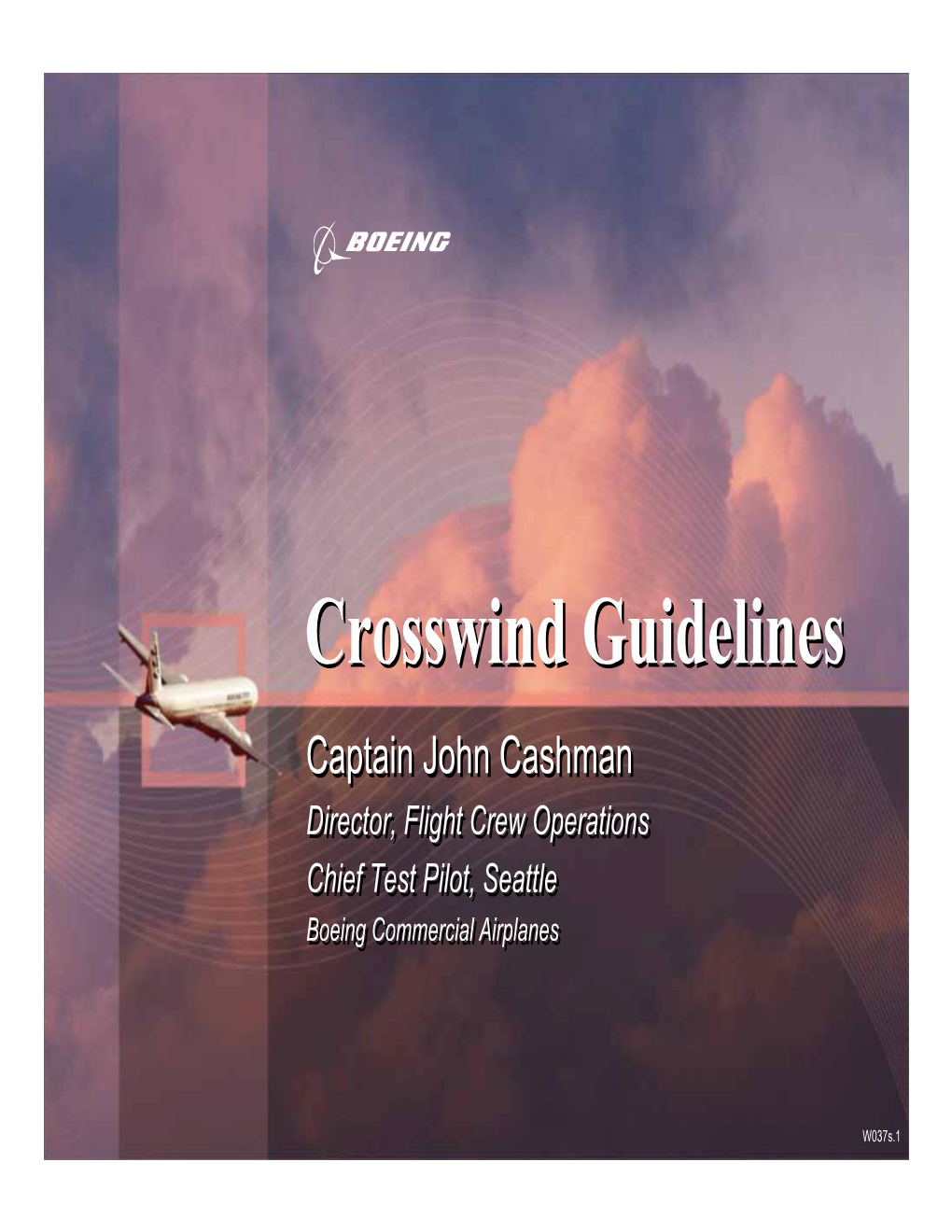 Crosswind Guidelines