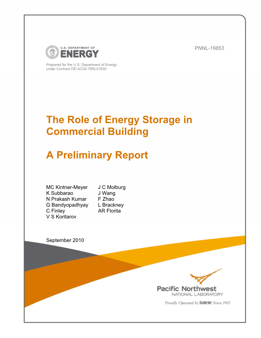 Energy Storage in Commercial Building