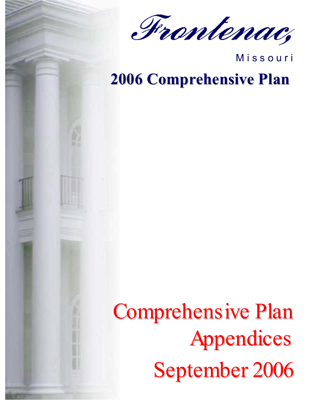 Comprehensive Plan Appendices September 2006