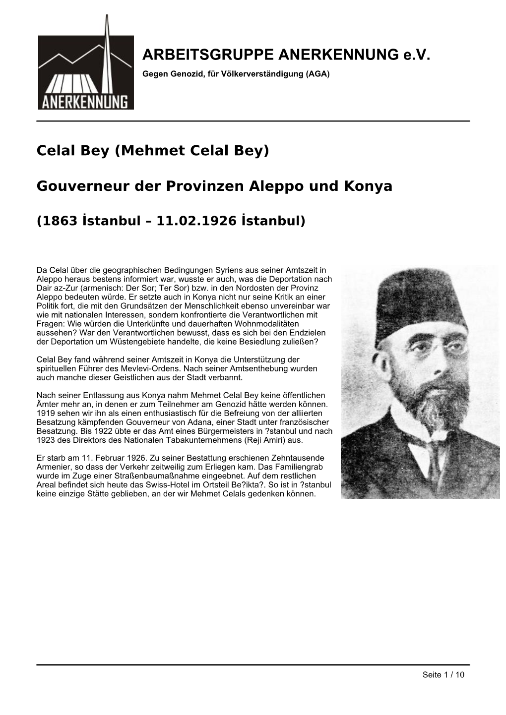 Mehmet Celal Bey)