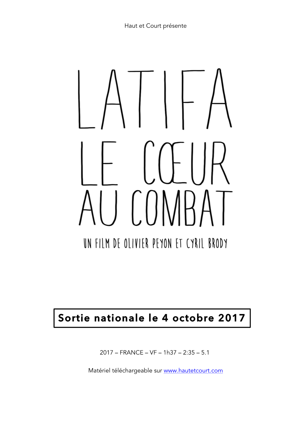 Sortie Nationale Le 4 Octobre 2017