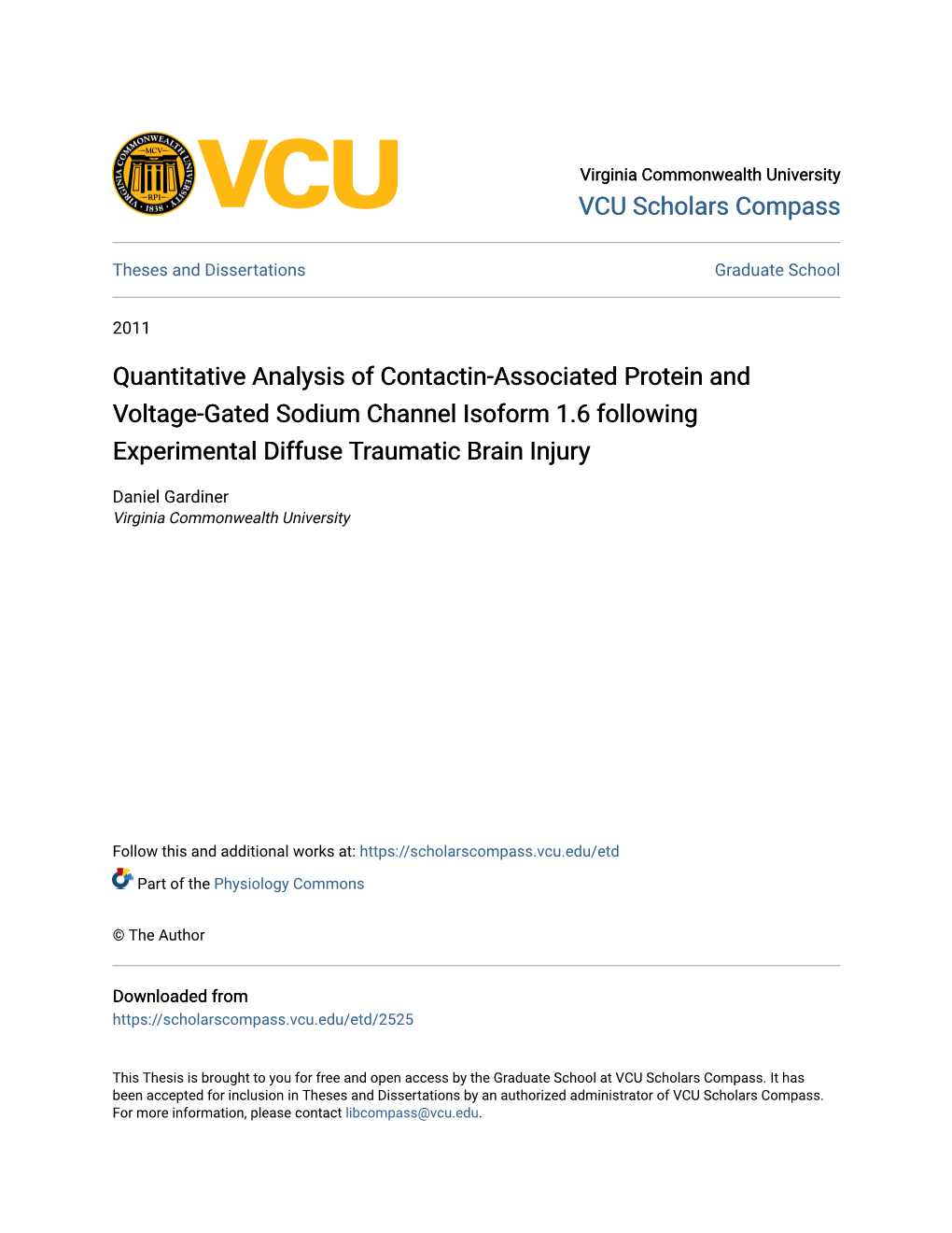 Quantitative Analysis of Contactin-Associated Protein and Voltage-Gated Sodium Channel Isoform 1.6 Following Experimental Diffuse Traumatic Brain Injury