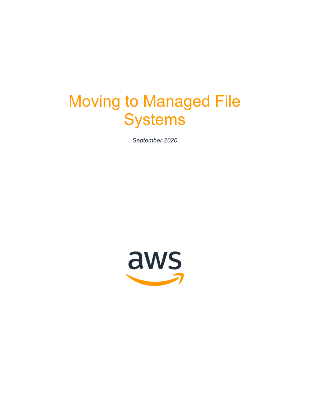 Moving to Managed File Systems