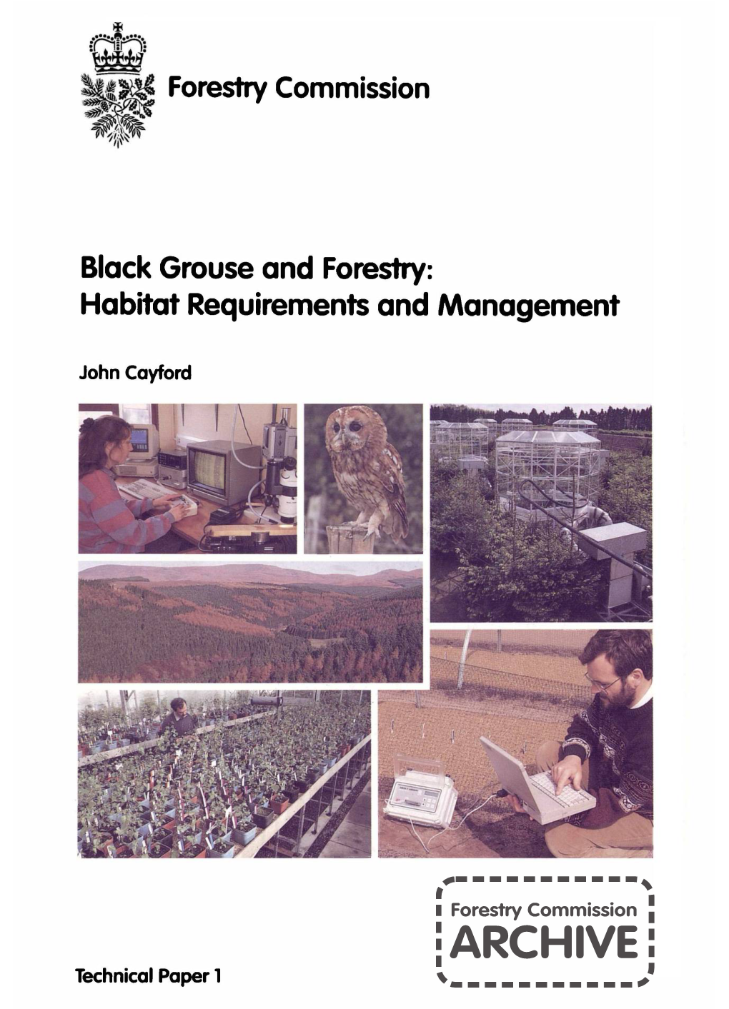 Black Grouse and Forestry: Habitat Requirements and Management