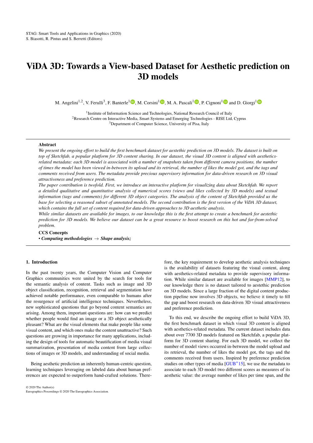 A Dataset for 3D Aesthetic Prediction Ratio Between the Number of Likes and the Number of Views