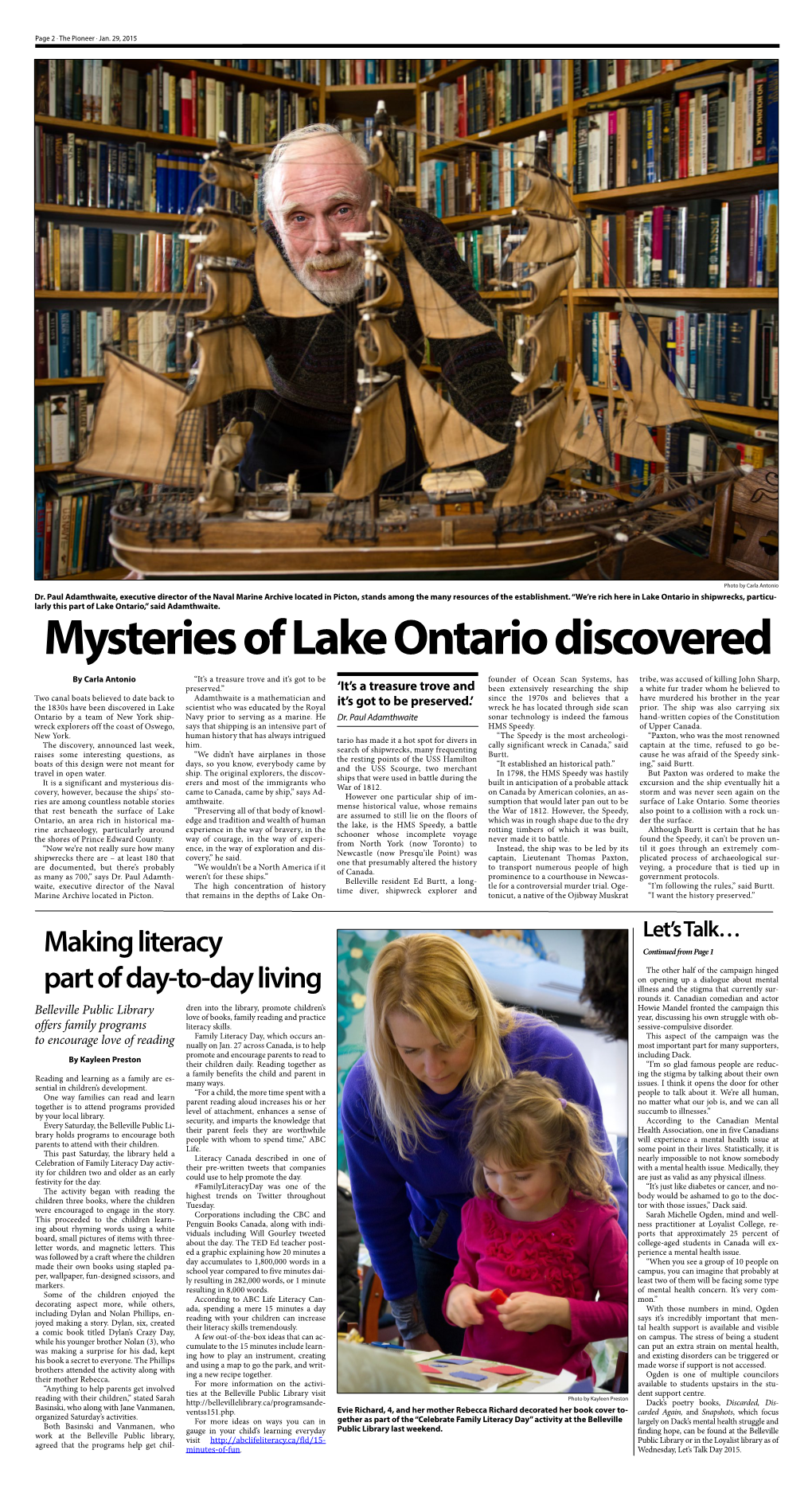 Mysteries of Lake Ontario Discovered