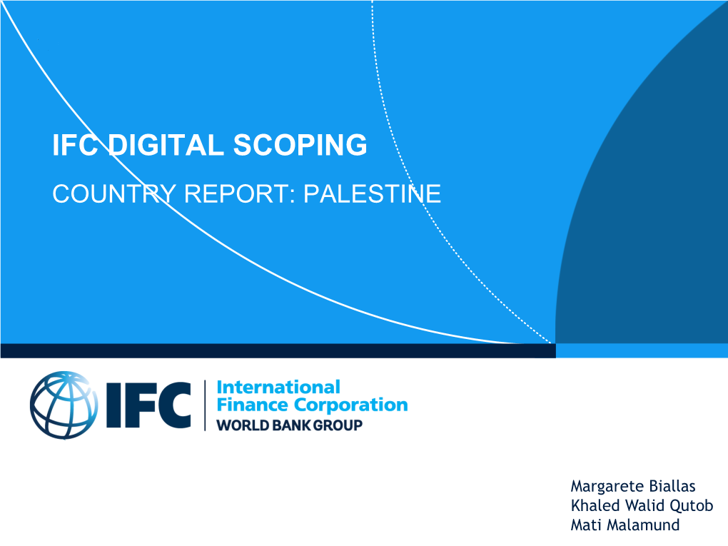 Palestine Market Scoping Report