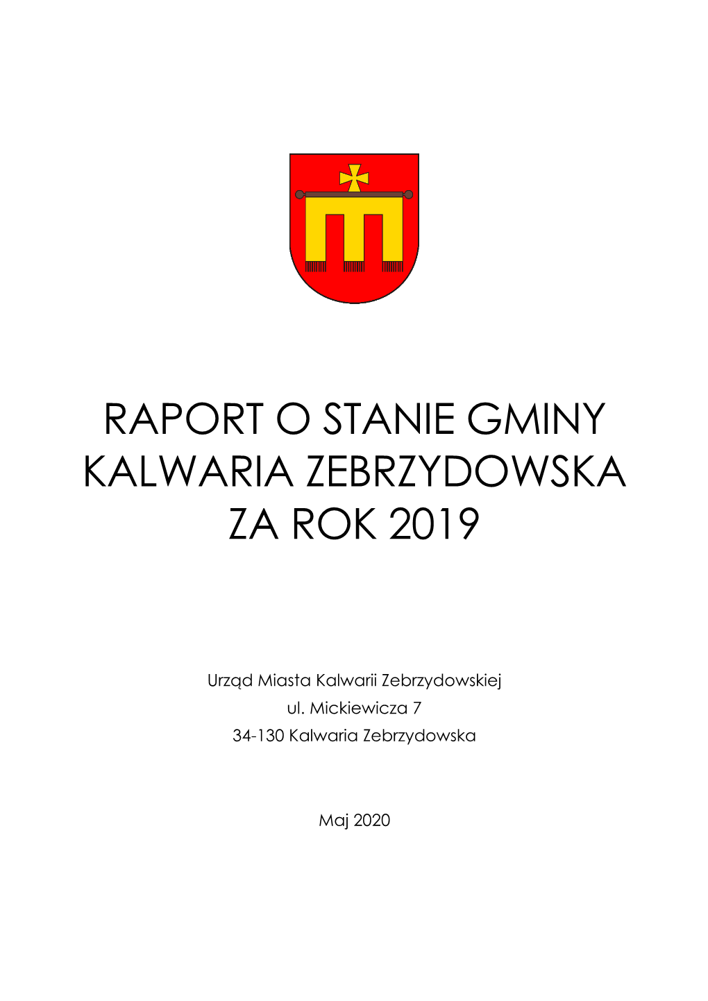 Raport O Stanie Gminy Kalwaria Zebrzydowska Za Rok 2019