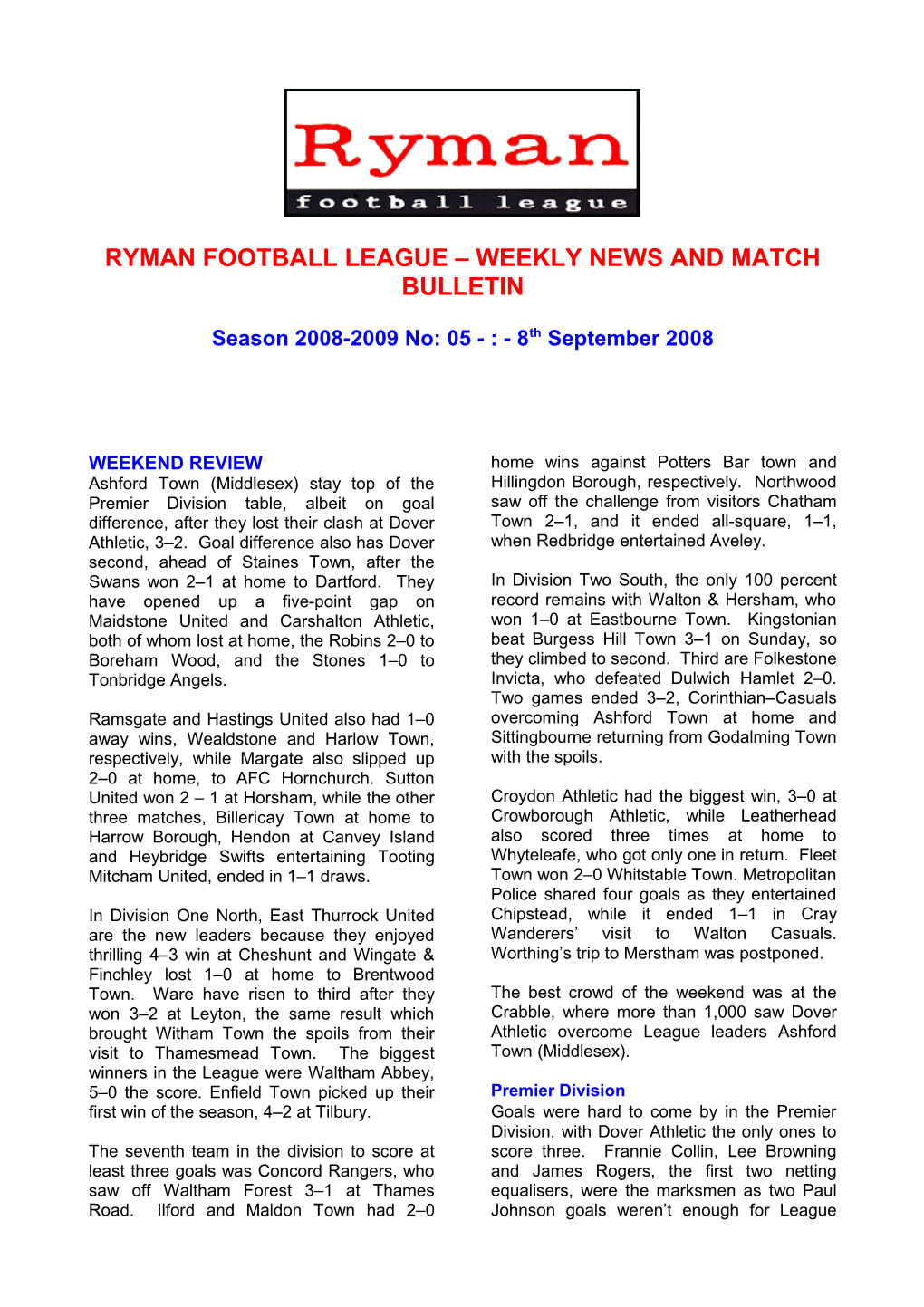 Ryman Football League s1