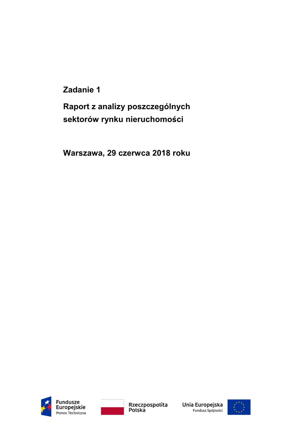 Zadanie 1 Raport Z Analizy Poszczególnych Sektorów Rynku