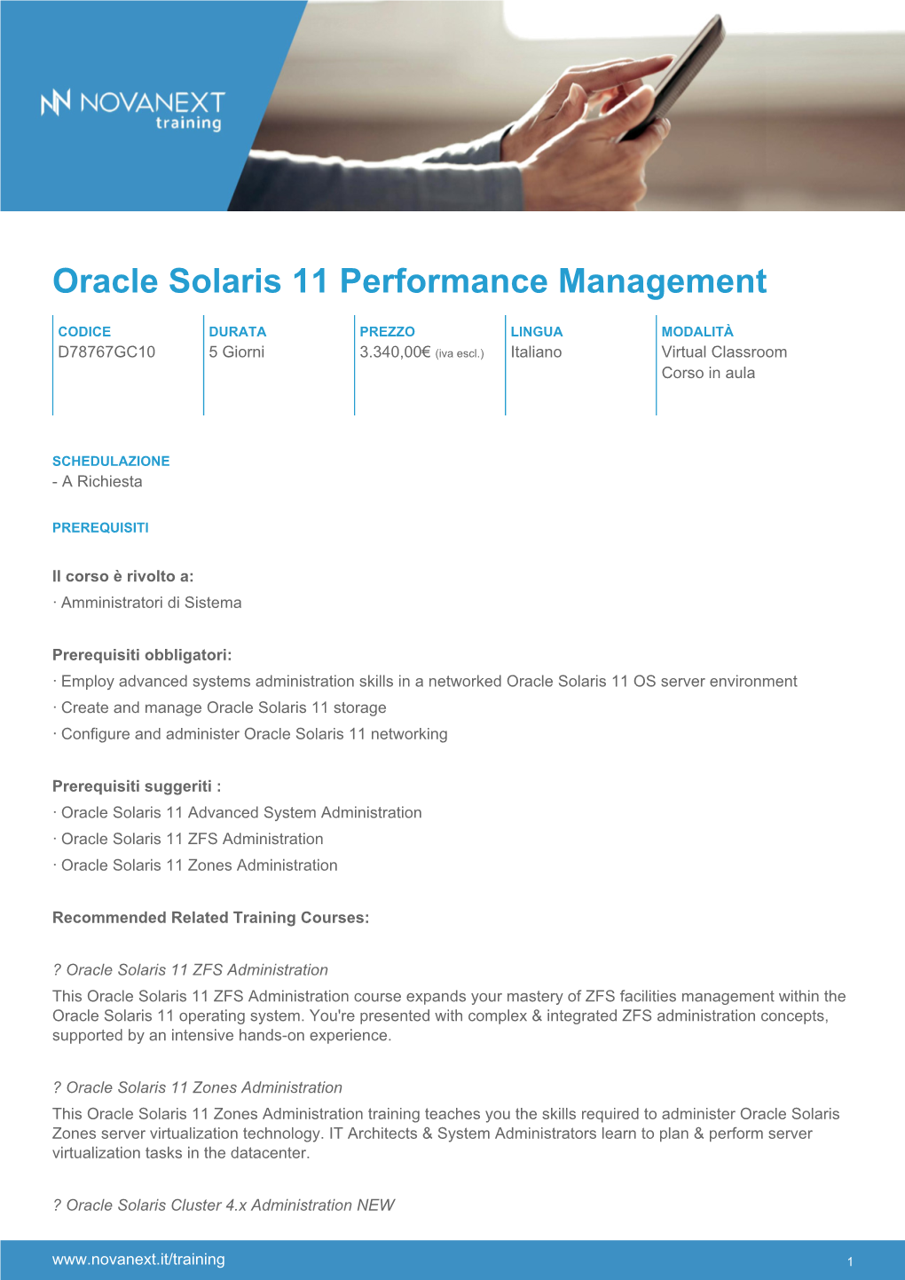 Oracle Solaris 11 Performance Management