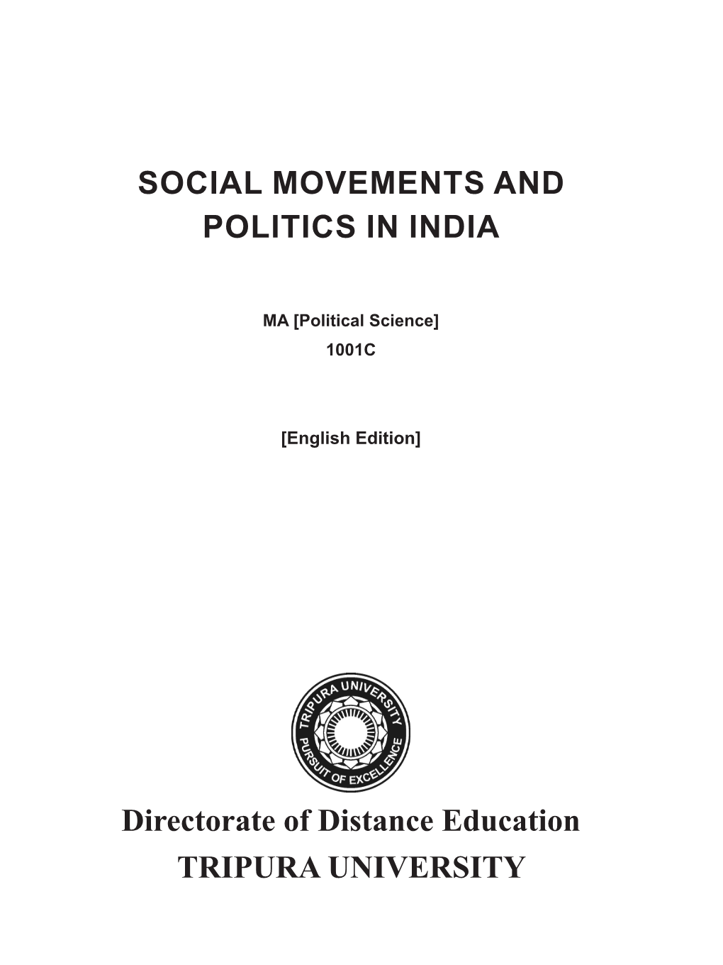 Social Movements and Politics in India