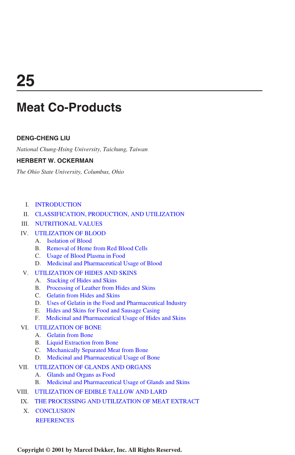 Meat Co-Products