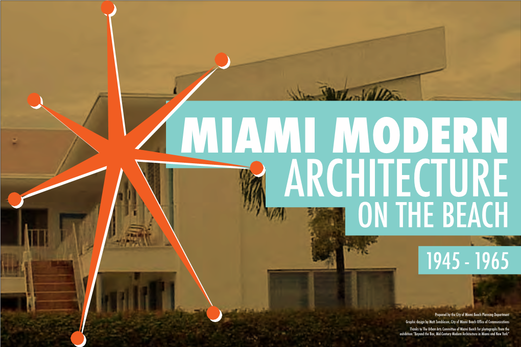 Prepared by the City of Miami Beach Planning Department Graphic