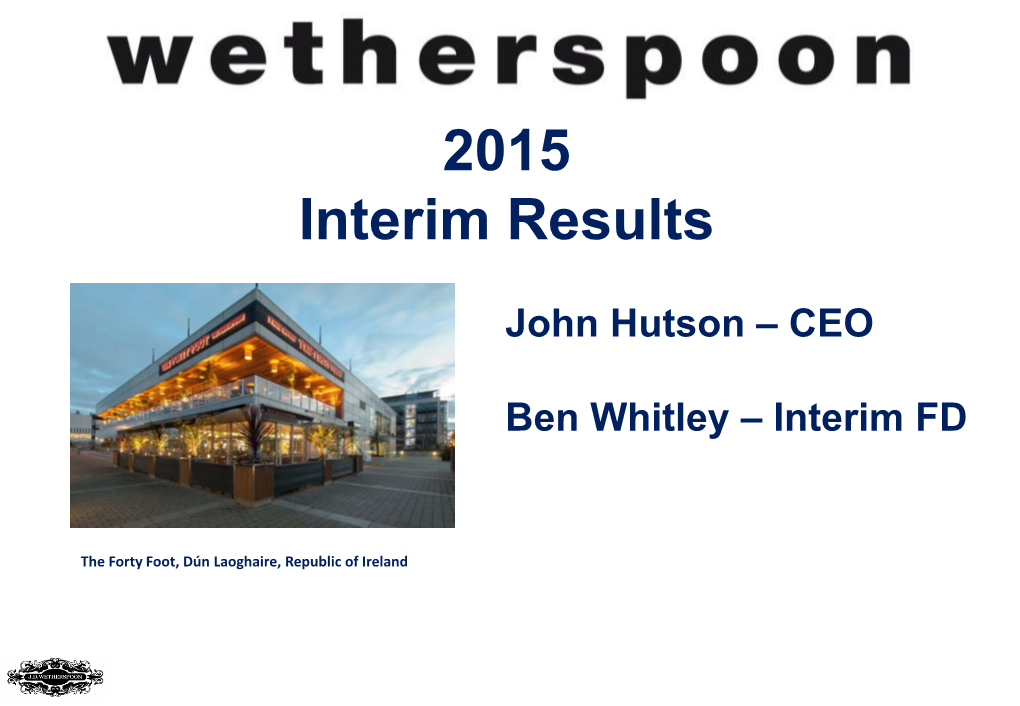 2015 Interim Results