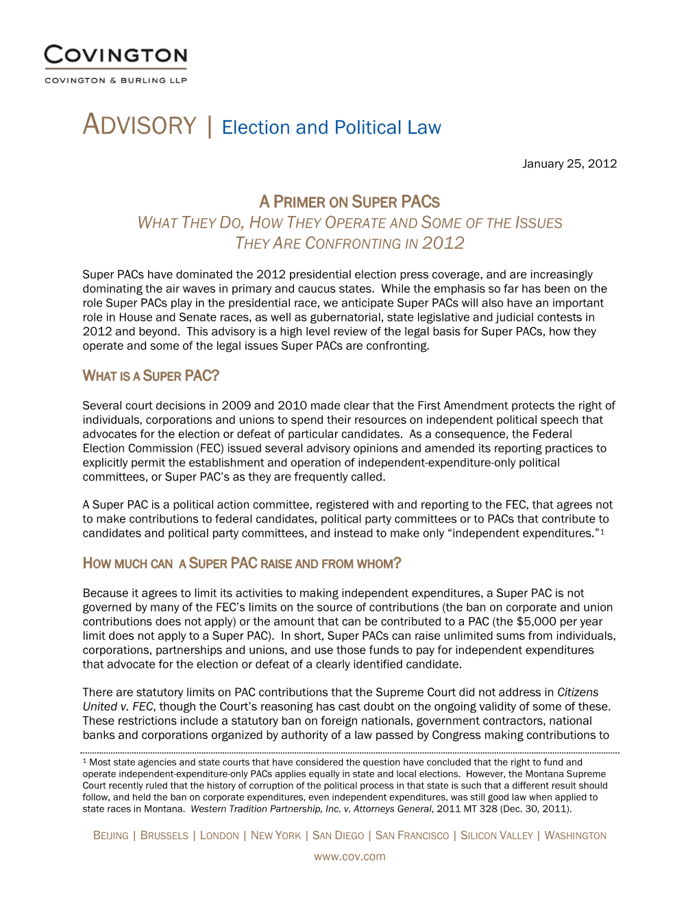 ADVISORY |Election and Political