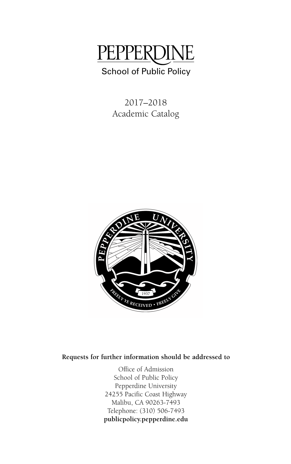 2017–2018 Academic Catalog