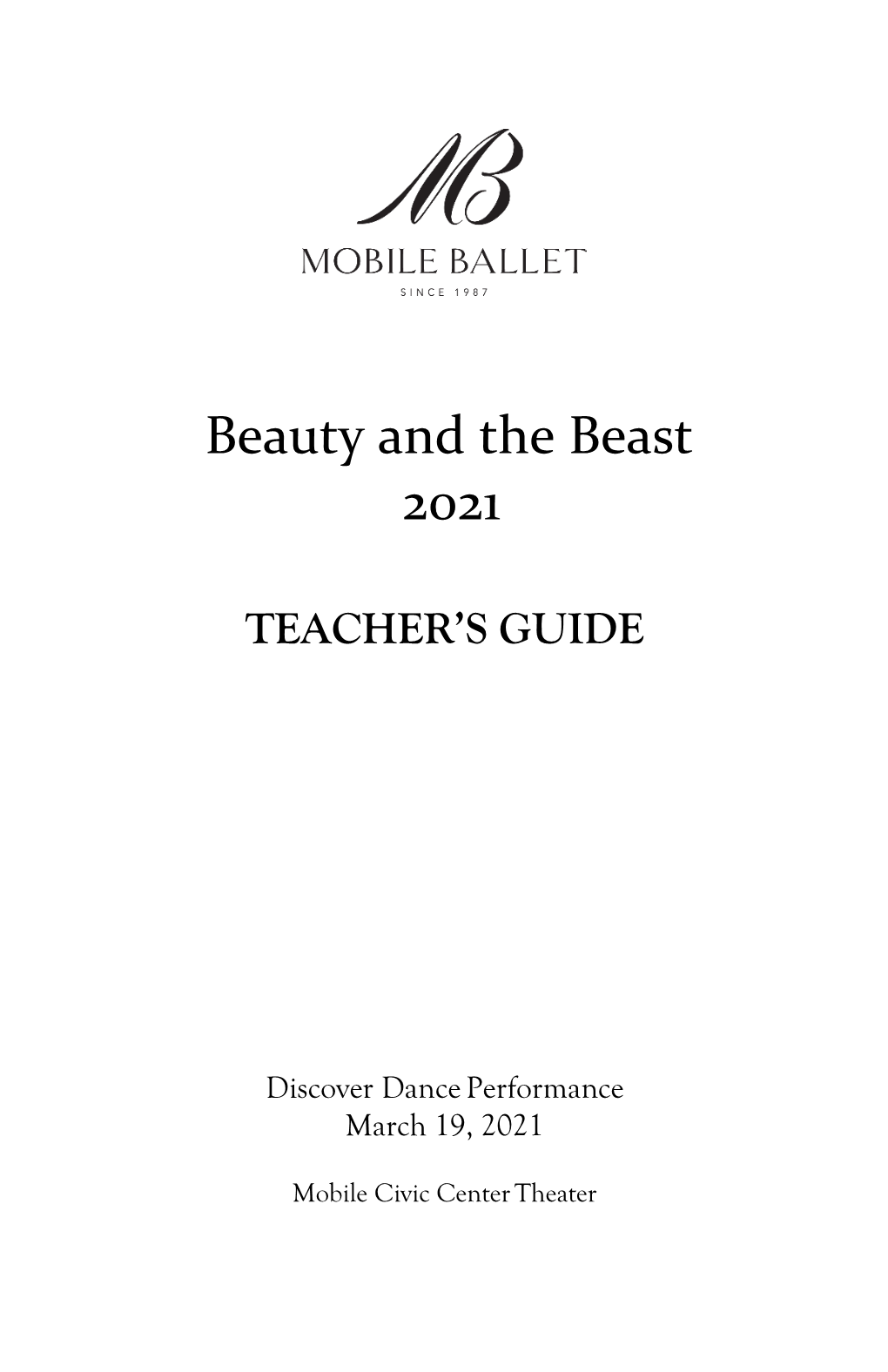 Nutcracker Teacher's Guide 2014