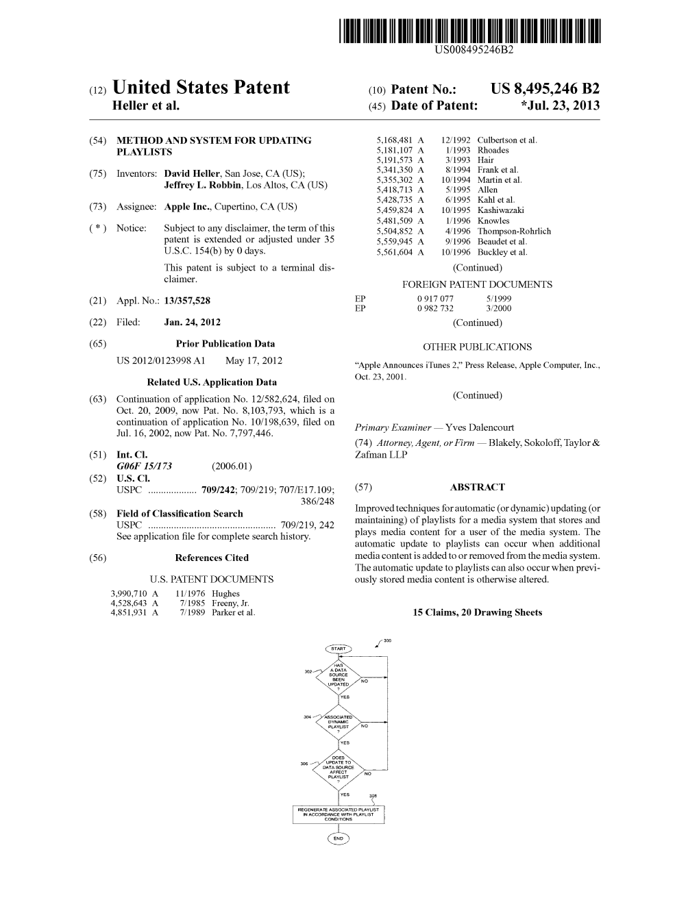 (12) United States Patent (10) Patent No.: US 8.495,246 B2 Heller Et Al