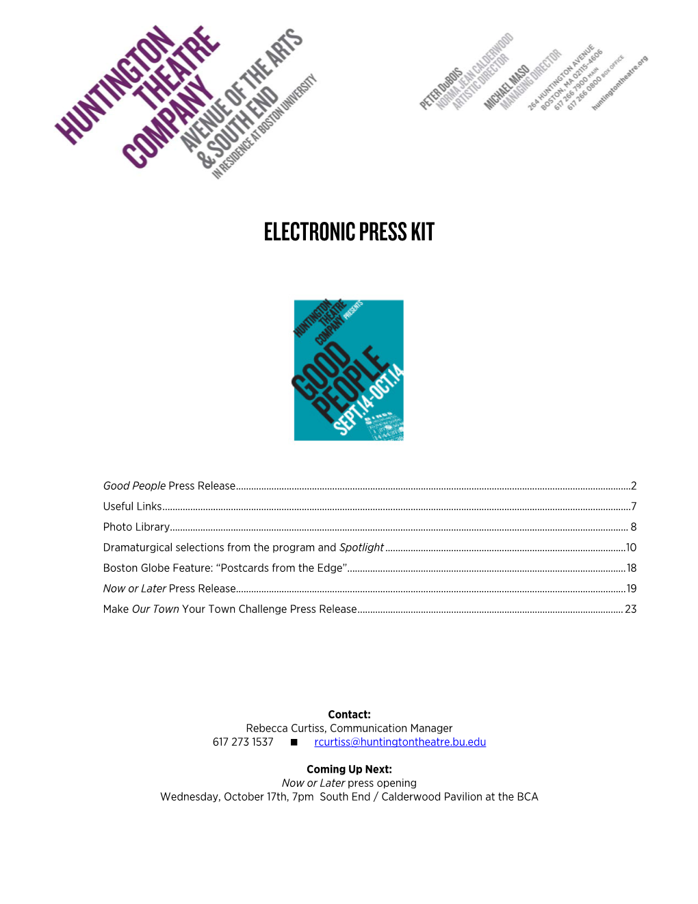 Electronic Press Kit