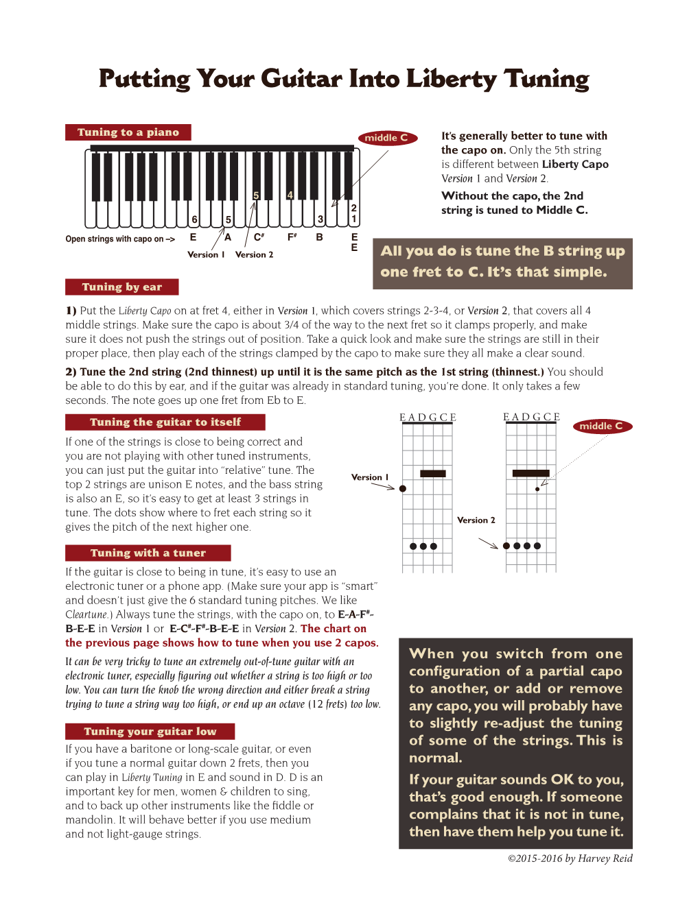 Putting Your Guitar Into Liberty Tuning