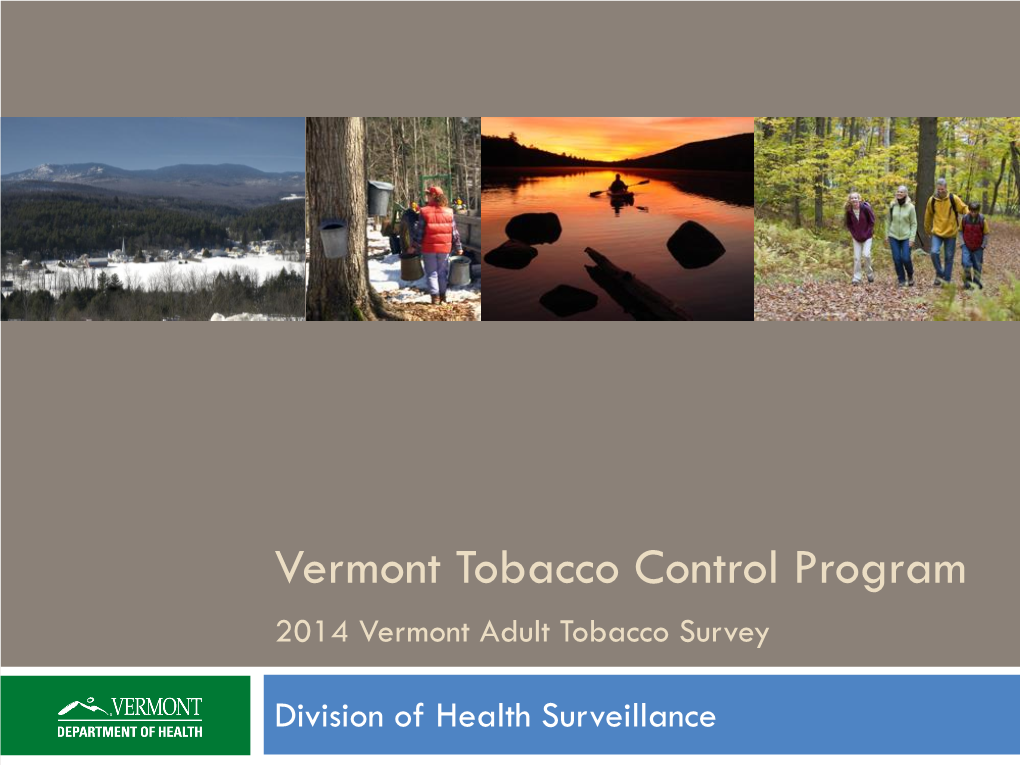 2014 Adult Tobacco Survey Report