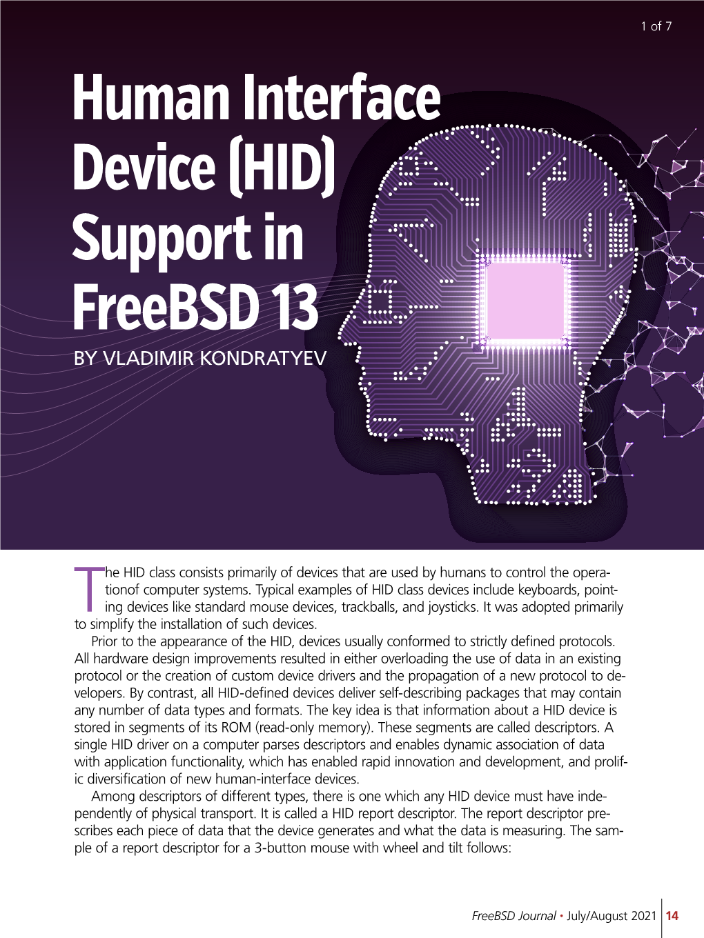 Human Interface Device [HID] Support in Freebsd 13