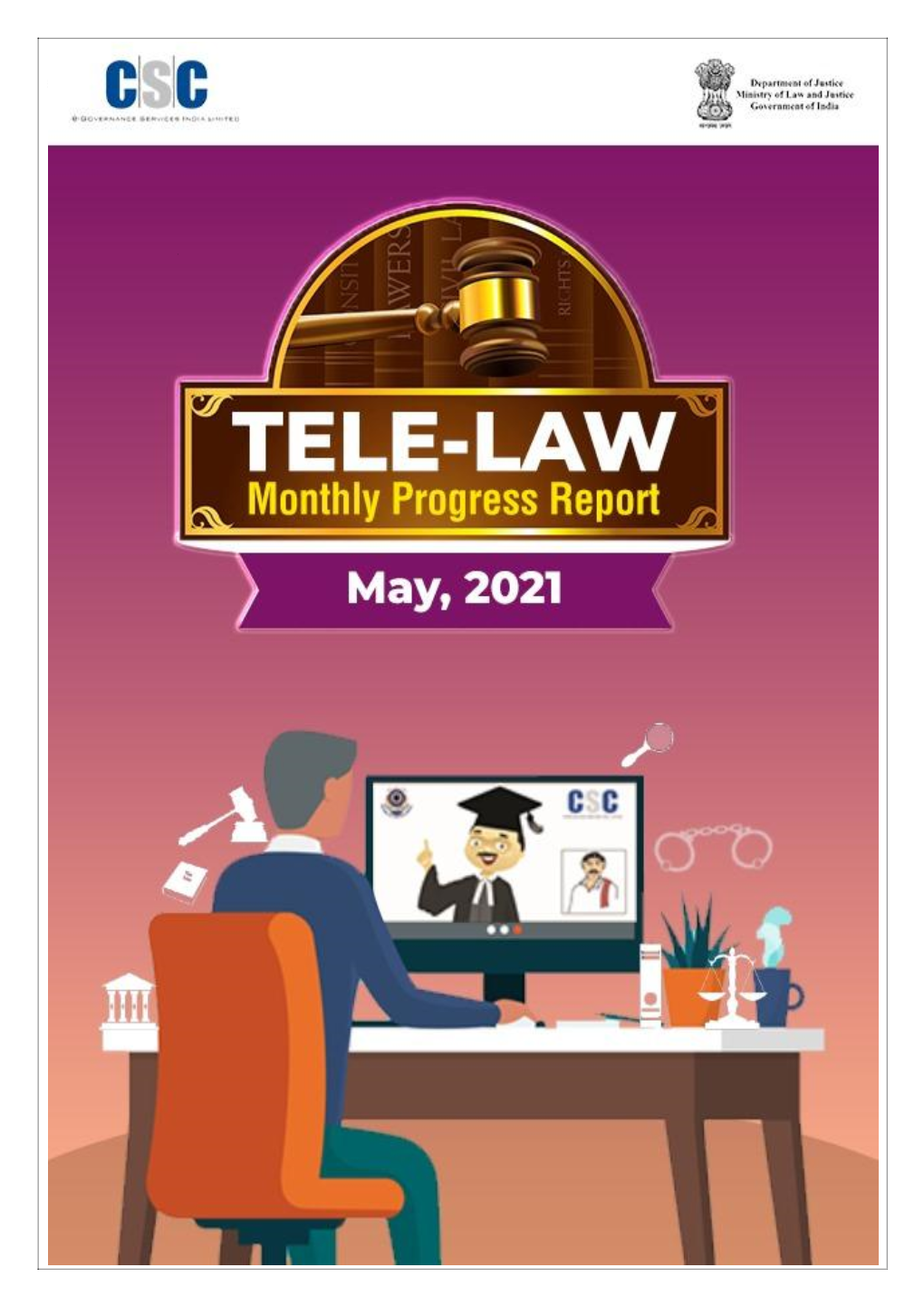 Monthly Report, May, 2021: Tele-Law Scheme