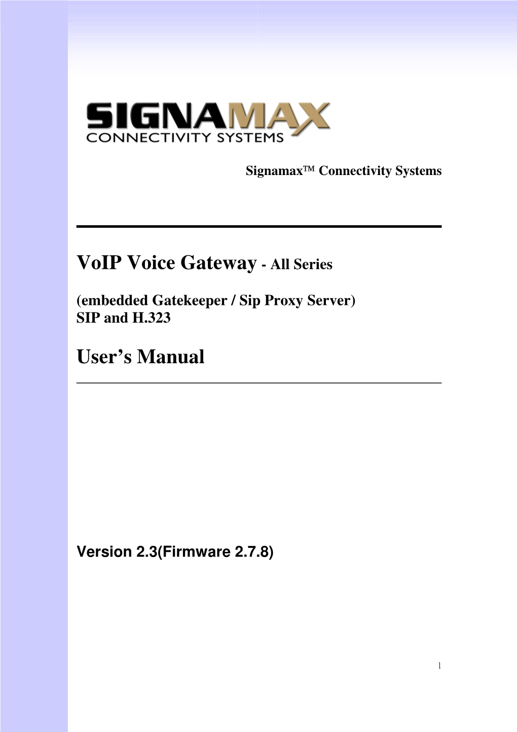 Voip Voice Gateway - All Series
