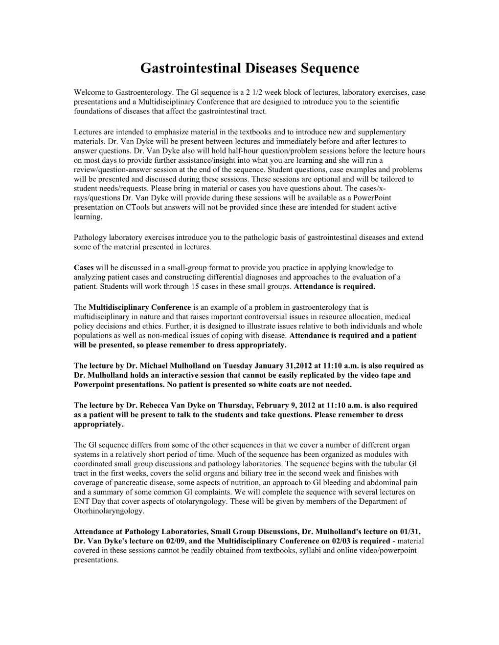 Gastrointestinal Diseases Sequence