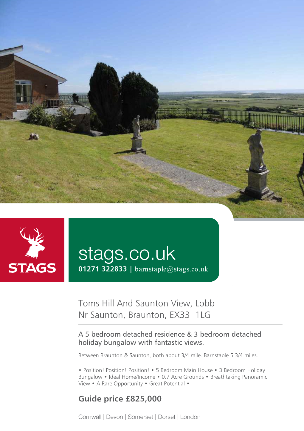 Stags.Co.Uk 01271 322833 | Barnstaple@Stags.Co.Uk