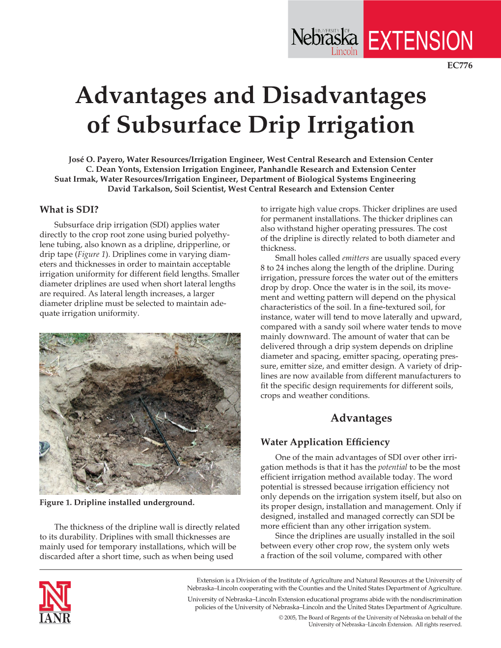 Advantages and Disadvantages of Subsurface Drip Irrigation Black/PMS 186 José O