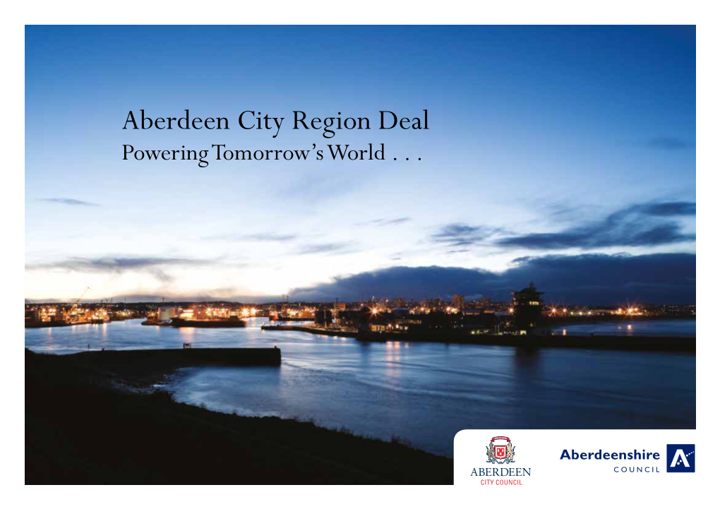 Aberdeen City Region Deal Powering Tomorrow’S World