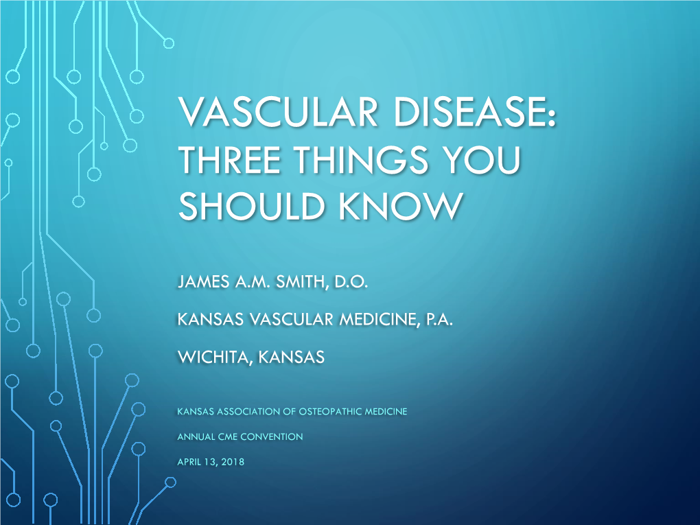 Vascular Disease: Is It Venous Or Arterial?