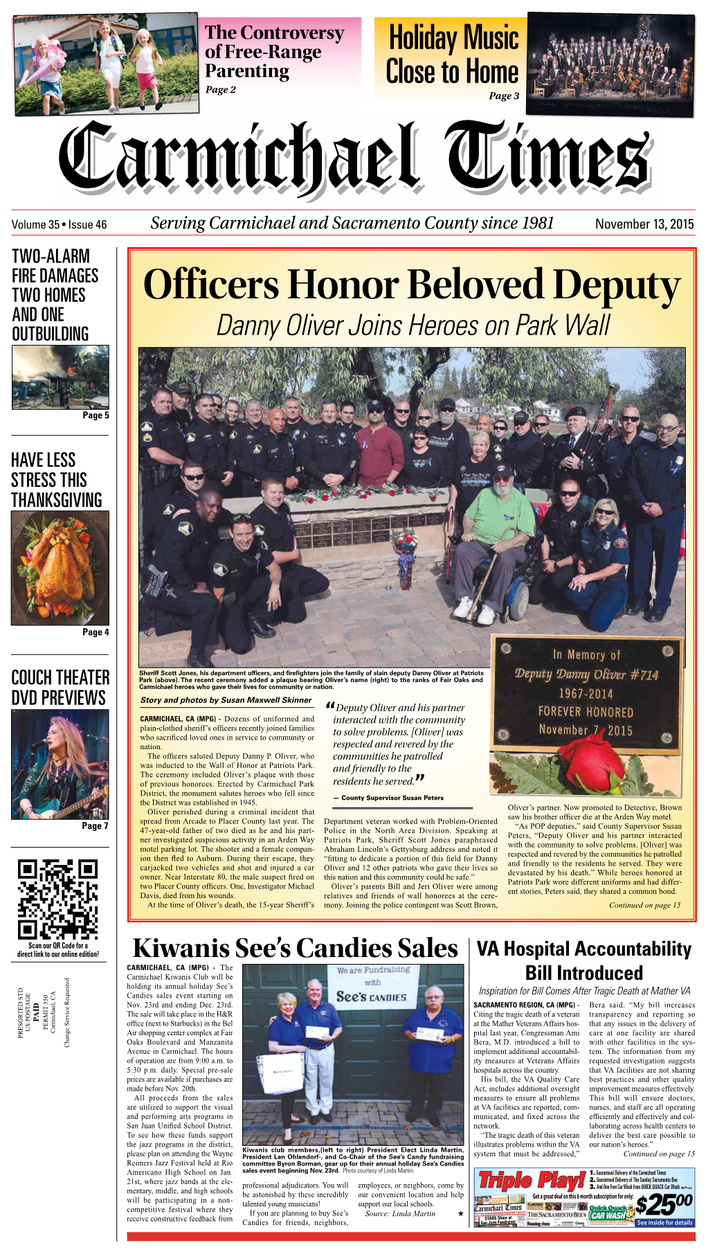 Officers Honor Beloved Deputy and ONE OUTBUILDING Danny Oliver Joins Heroes on Park Wall