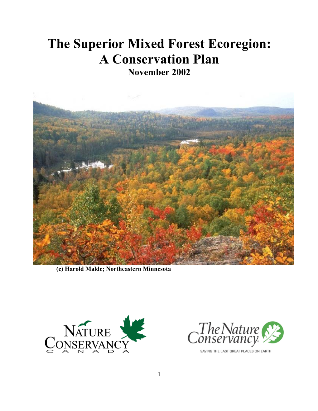 Superior Mixed Forest Ecoregional Plan