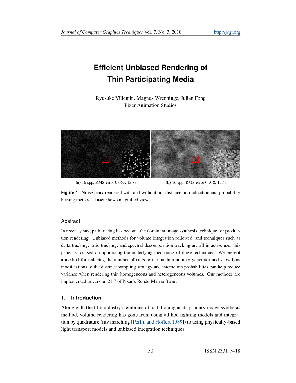 Efficient Unbiased Rendering of Thin Participating Media