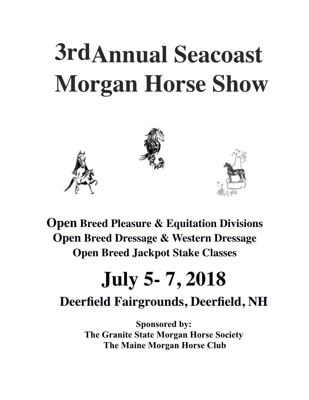 3Rdannual Seacoast Morgan Horse Show