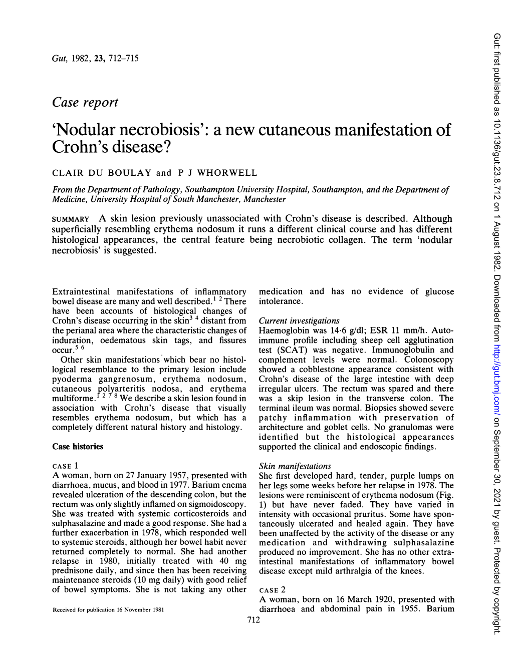 Nodular Necrobiosis