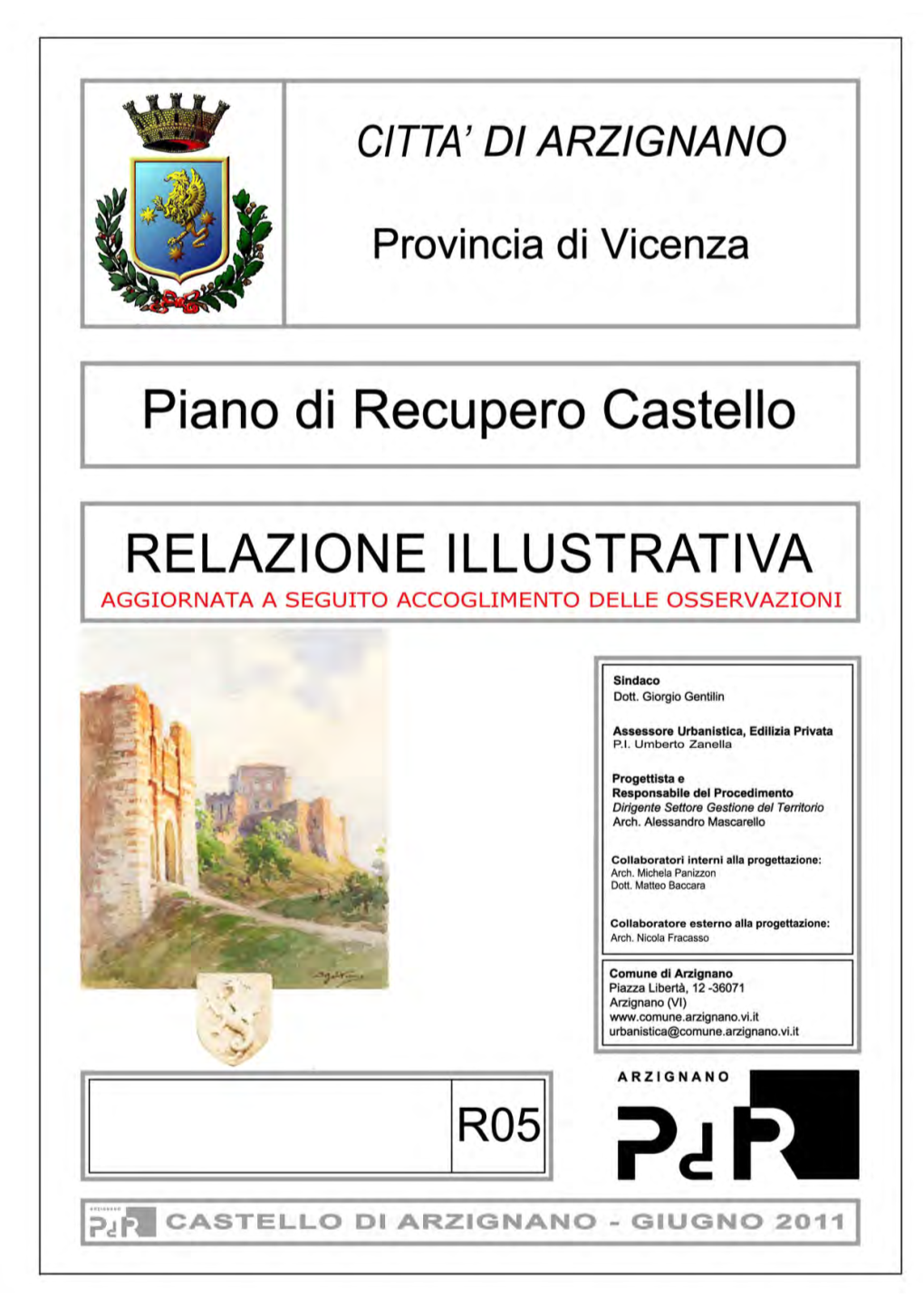 Relazione Illustrativa Del Piano Di Recupero Castello 3