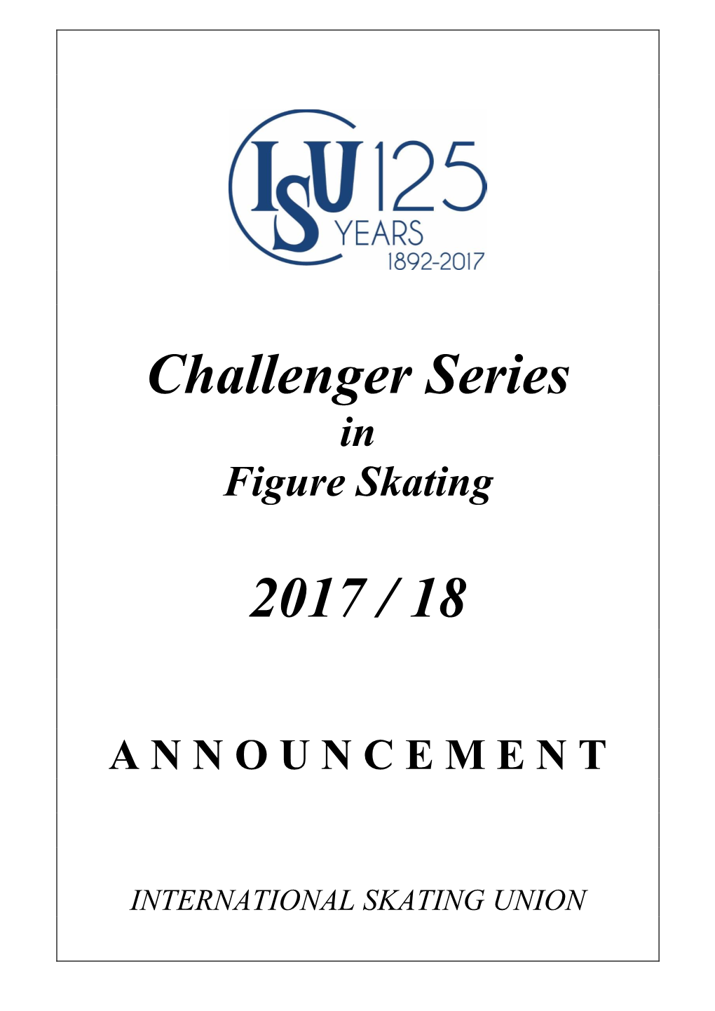 ISU Challenger Series in Figure Skating 2017/18