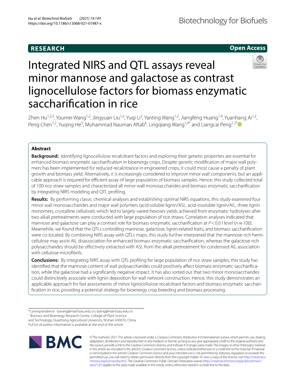 Integrated NIRS and QTL Assays Reveal Minor Mannose And