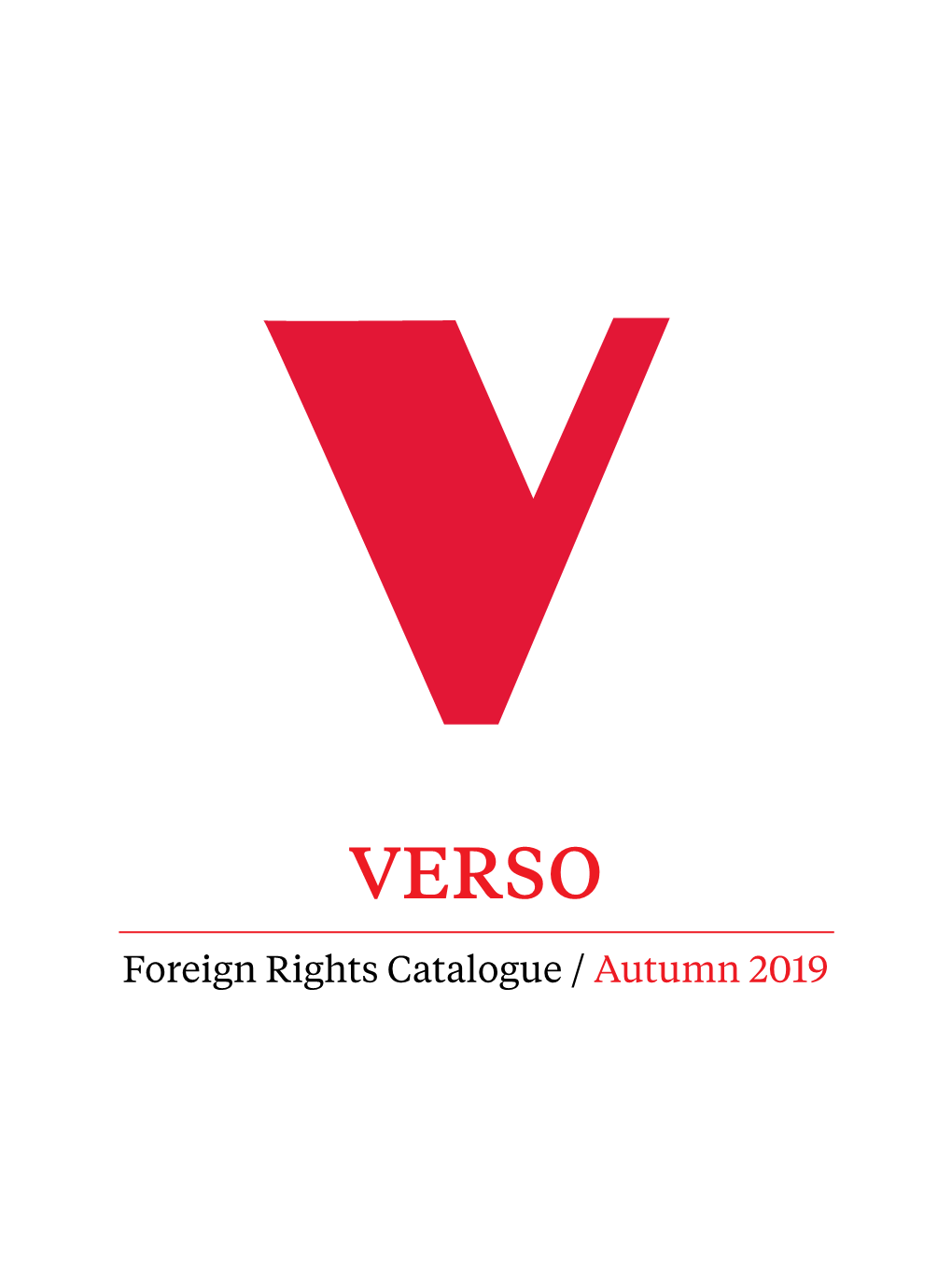 Foreign Rights Catalogue / Autumn 2019 Contents
