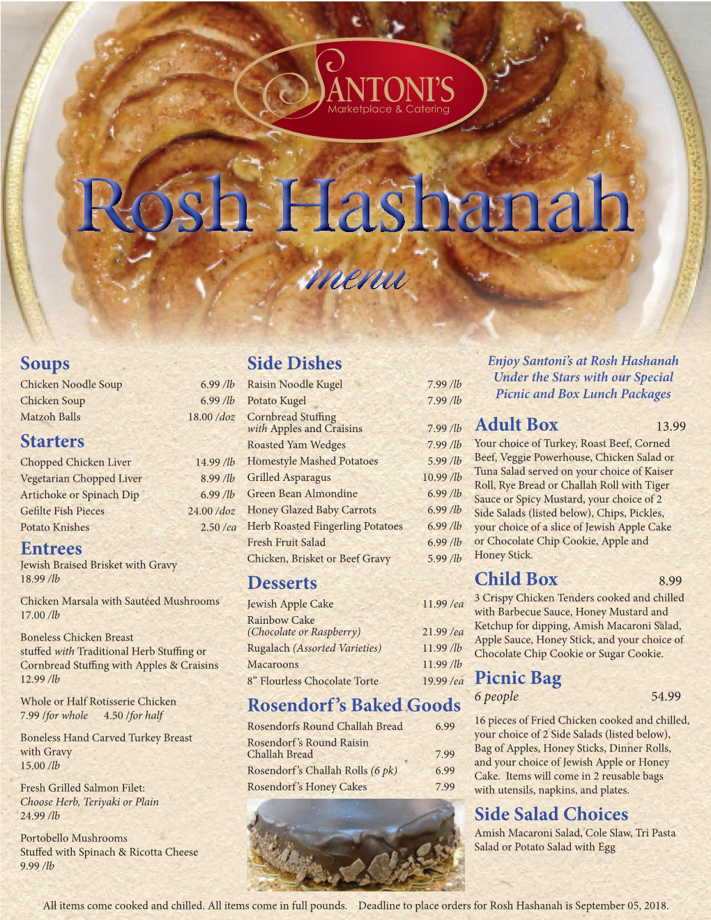 Jewish Holiday Menu.Indd