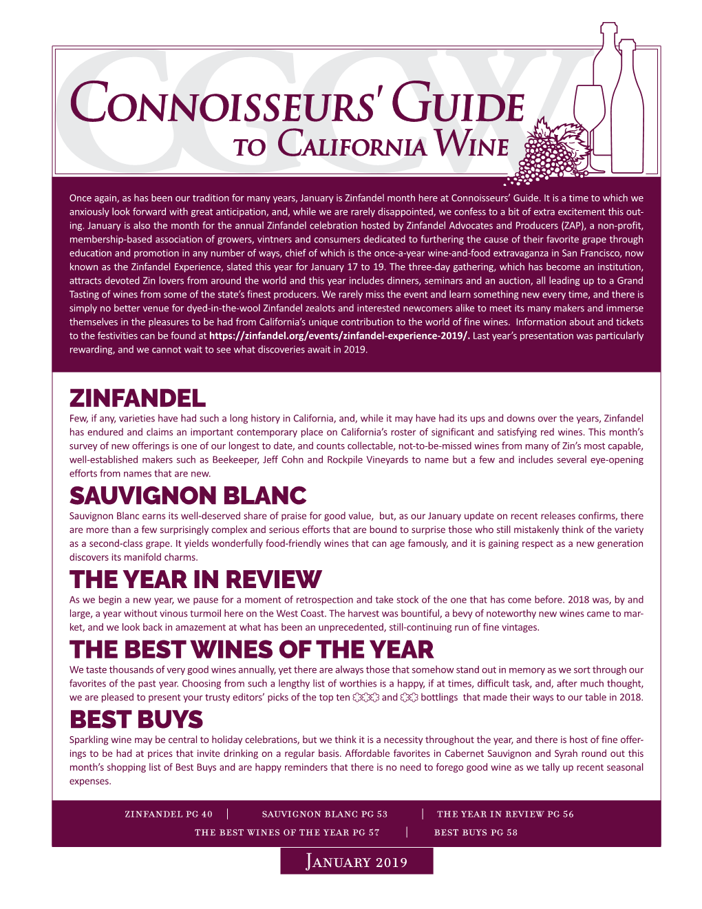 Zinfandel Sauvignon Blanc the Year in Review the Best Wines of the Year Best Buys