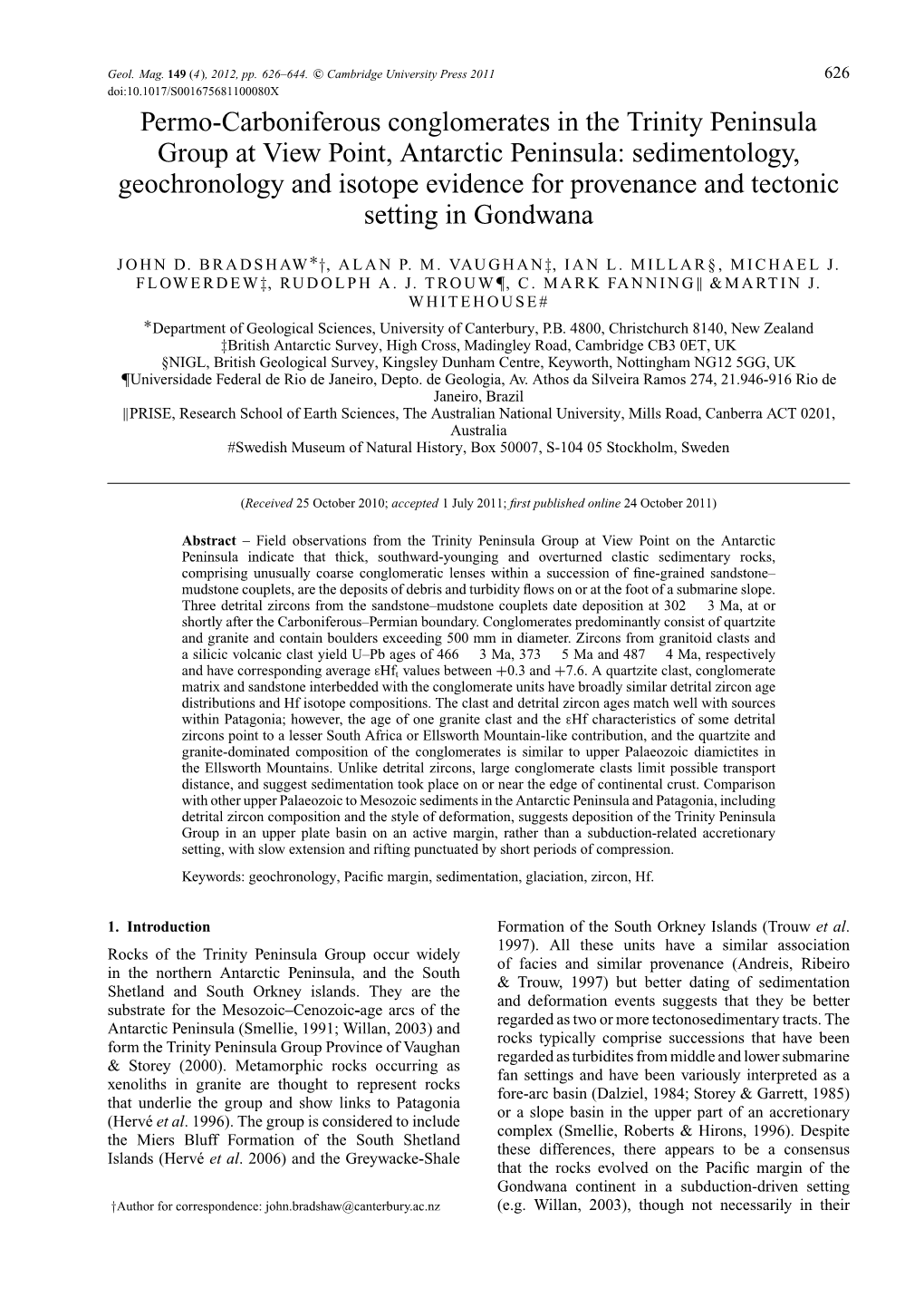 Permo-Carboniferous Conglomerates In